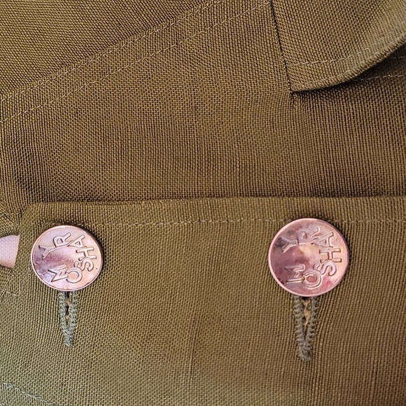 MOSHARY green linen blazer - Picture 2 of 7